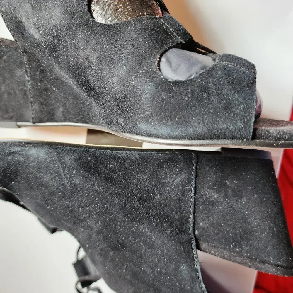 Used Dolce Vita Women's Louise Black Suede Heels‎ Size 9